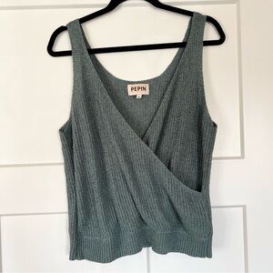 Pepin Knit Wrap Tank Size Medium